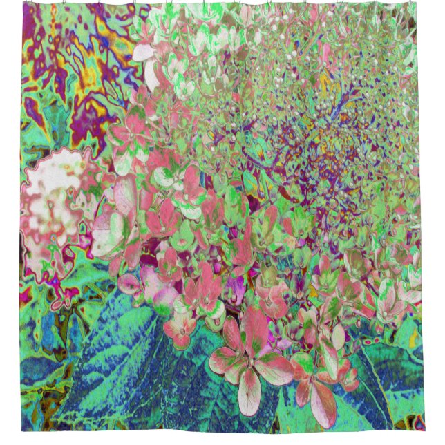 Cortina Para Box Coral Elegante e Chartreuse Limelight Hydrangea (Frente)