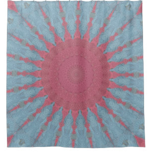 Cortina Para Box Coral Rosa Starburst