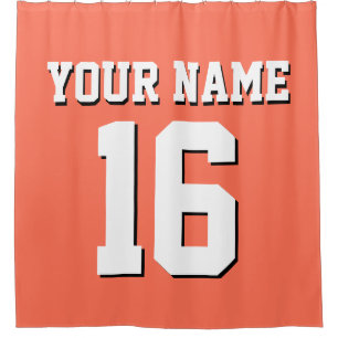 Cortina Para Box Coral White Sports Jersey Team
