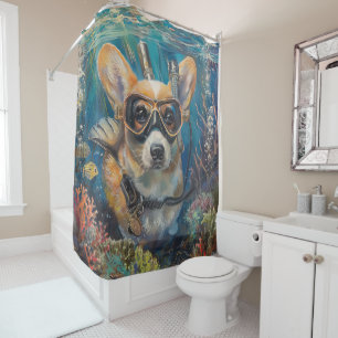 Cortina Para Box Corgi Scuba Divisor Submarino