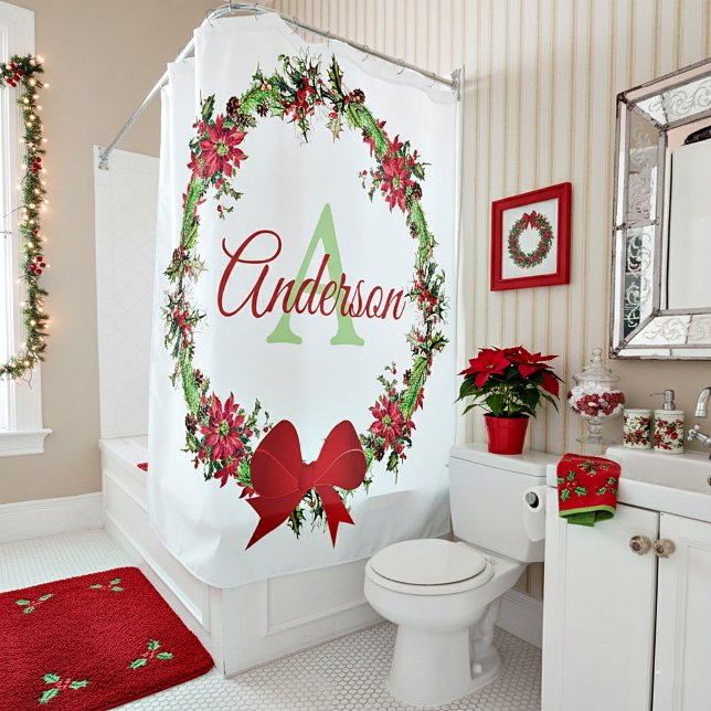 Cortina Para Box Coroa de Natal personalizada (Criador carregado)