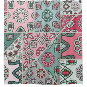Cortina Para Box Corpo Árabe Indiano Quilt Vintage