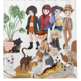 Cortina Para Box Cortina Chá de Gatos