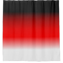 Cortina Chá de Gradação Preta, Vermelha e Branca