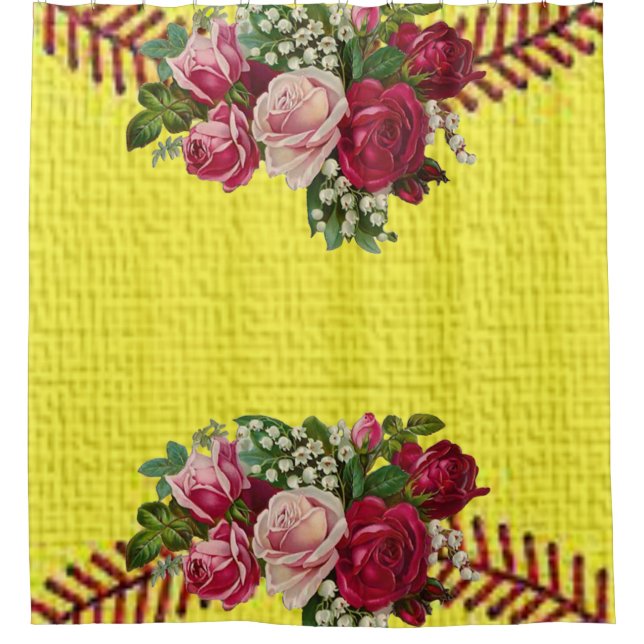 Cortina Para Box Cortina chá Floral (Frente)