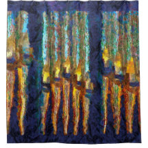 Cortina de chá abstrato