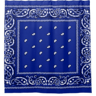 Cortina Para Box Cortina de Chá Azul Verdadeiro Bandana