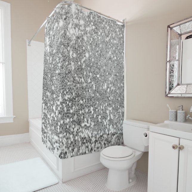 Cortina Para Box Cortina de chá com brilho (In Situ)