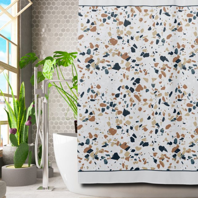 Cortina Para Box Cortina de Chá da Família Mosaica Beige (Criador carregado)