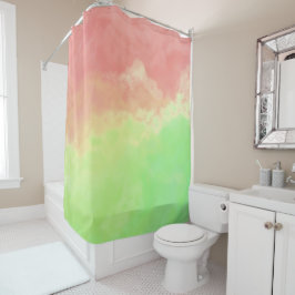 Cortina Para Box Cortina de Chá das nuvens de salmão e Abstrato Lim