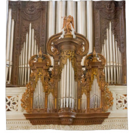 Cortina Para Box Cortina de chá das tubulações de órgão da igreja