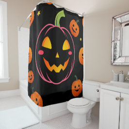 Cortina Para Box Cortina de Chá de Abóbora Feliz