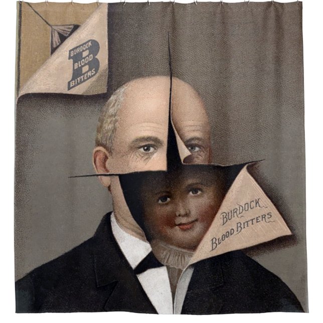 Cortina Para Box Cortina de Chá de Anúncio Vitoriano (Frente)