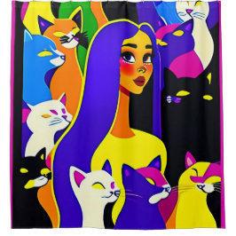 Cortina Para Box Cortina de Chá de Gato com Liner