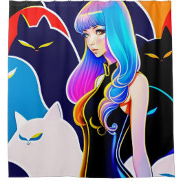 Cortina Para Box Cortina de Chá de Gato com Liner