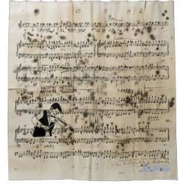 Cortina Para Box cortina de chá de música violino