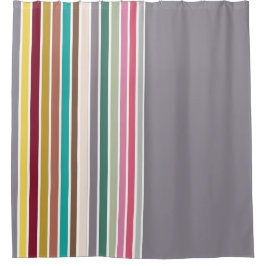 Cortina Para Box Cortina de Chá de Padrão de Faixa Retroativa