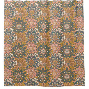 Cortina Para Box Cortina de Chá de Padrão Mandala