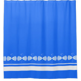 Cortina Para Box Cortina de Chá de Peixe Azul, Minimalista Moderna