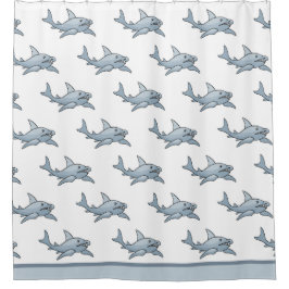 Cortina Para Box Cortina de Chá de tubarão