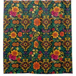 Cortina Para Box Cortina de Chá do Caos Maximalista Negrito