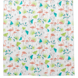 Cortina Para Box Cortina de chá do Flamingo-rama