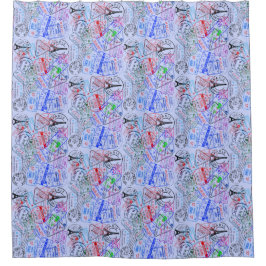 Cortina Para Box Cortina de Chá Europeu de Férias