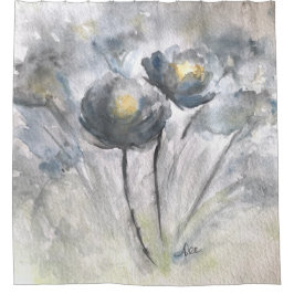 Cortina Para Box Cortina de Chá Floral abstrato