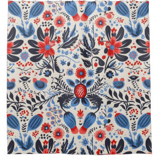 Cortina Para Box Cortina de chá floral de arte clara