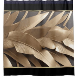 Cortina Para Box Cortina de Chá Folha 2 de Banana com ShowerSculted