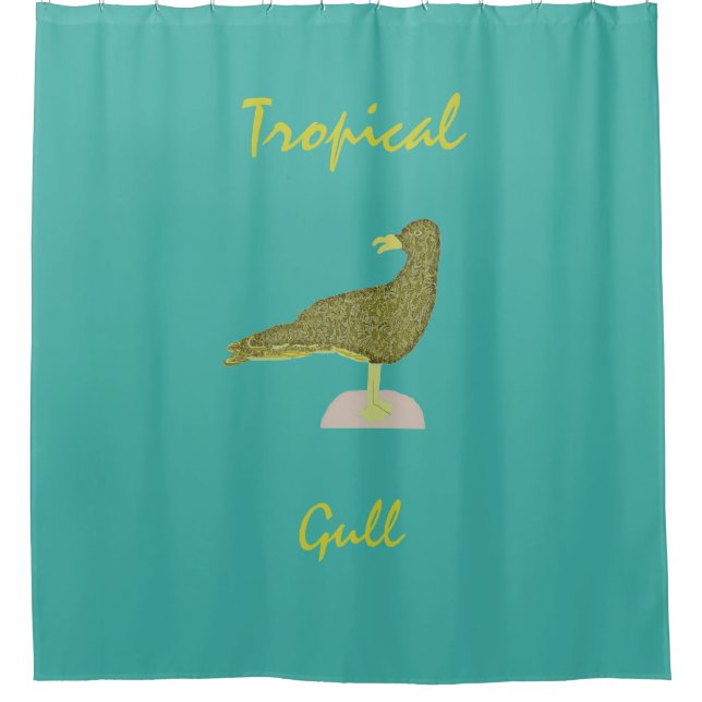 Cortina Para Box Cortina de Chá Gull-Brown tropical (Frente)