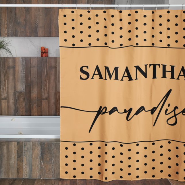 Cortina Para Box Cortina de Chá Laranja Personalizada (Criador carregado)