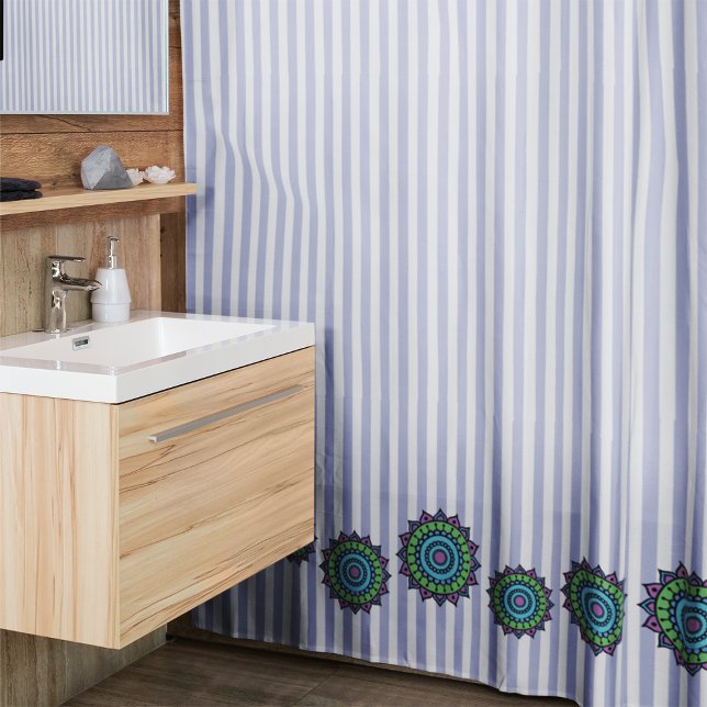 Cortina Para Box Cortina de Chá Mandala Desenhada à Mão (Criador carregado)