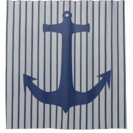 Cortina Para Box Cortina de Chá marinho Azul Clássico Náutico