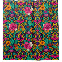 Cortina de Chá Maximalista Dreamscape