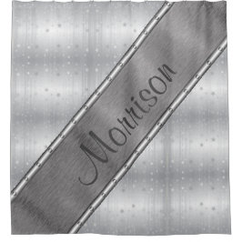 Cortina Para Box Cortina de Chá Metálico de Cinzas de Prata Persona