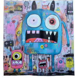 Cortina Para Box Cortina de Chá Monstro