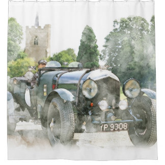 Cortina Para Box Cortina de chá Oldtime do automóvel do vintage