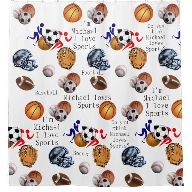 Cortina Para Box Cortina de Chá para Crianças Esportivas (Frente)