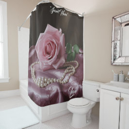 Cortina Para Box Cortina de Chá Rosa Silken