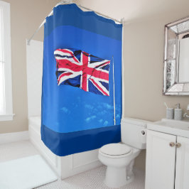 Cortina Para Box Cortina de Chá Union Jack Faux