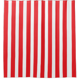Cortina Para Box Cortina de Chá Vermelho e Branco Clássica