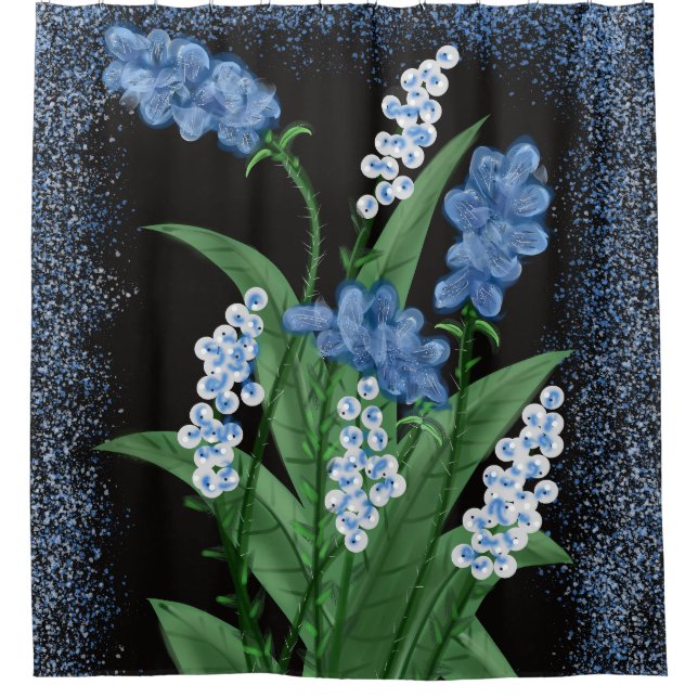 Cortina Para Box Cortina de Chás de Sangue Azul (Frente)