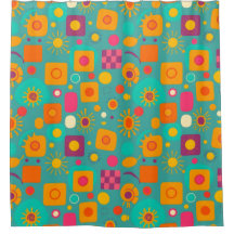 Cortina Geométrica do Chá Retroativo - Funky e Div