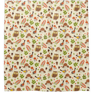 Cortina Para Box Corujas Cutes