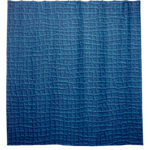 Cortina Para Box Couro azul grosso