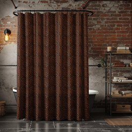 Cortina Para Box Couro Esculpido Parece Castanho Sem Costura