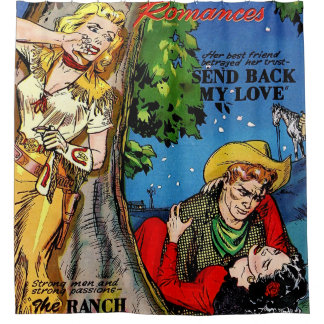 Cortina Para Box Cowgirl Romance As Histórias em quadrinhos Da Vint