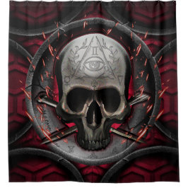 Cortina Para Box crânio Ars Longa Vita Brevis