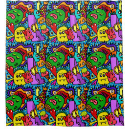 Cortina Para Box Crianças Super Divertidas Crianças Criam Azul Verm